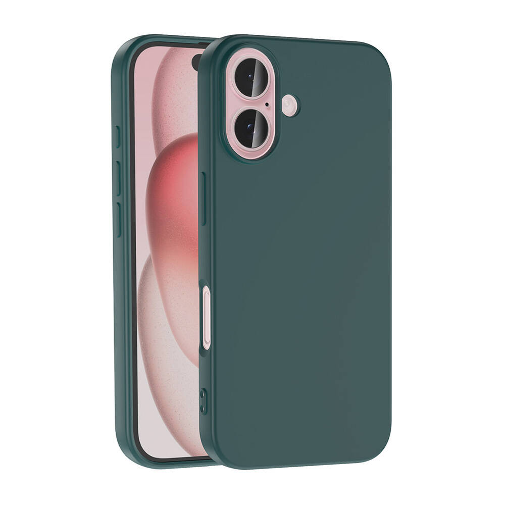Apple iPhone 16 Plus Kılıf Zore LSR Lansman Kapak - Yeşil
