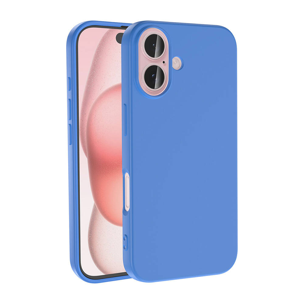 Apple iPhone 16 Plus Kılıf Zore LSR Lansman Kapak - Mavi