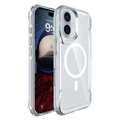 Apple iPhone 16 Plus Kılıf Zore M-safe Şarj Özellikli T-Max M-safe Kapak - Zore