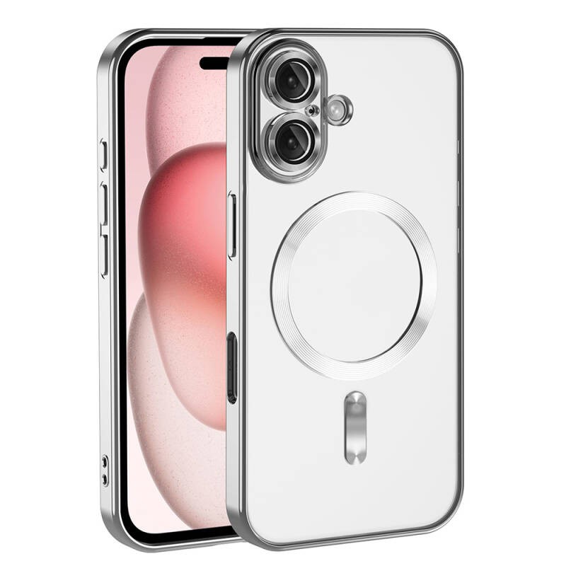 Apple iPhone 16 Plus Magsafe Wireless Charging Feature Case Camera Protected Zore Demre Cover - 3