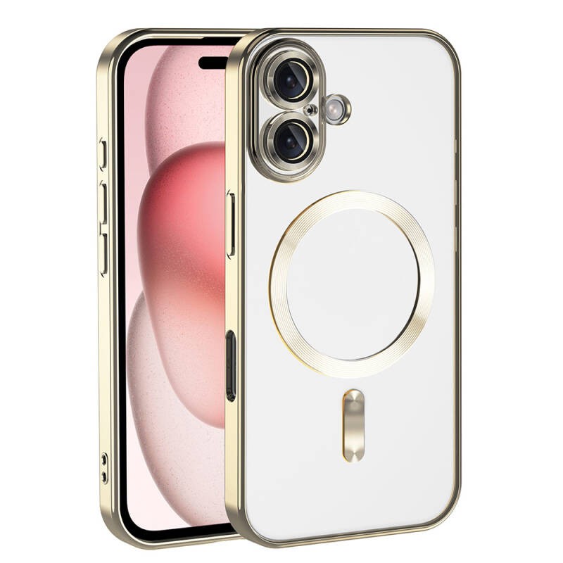 Apple iPhone 16 Plus Magsafe Wireless Charging Feature Case Camera Protected Zore Demre Cover - 4