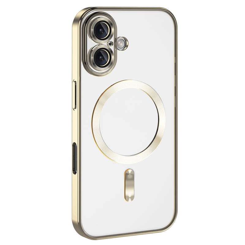 Apple iPhone 16 Plus Magsafe Wireless Charging Feature Case Camera Protected Zore Demre Cover - 20