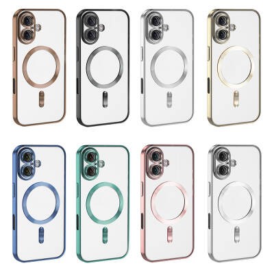 Apple iPhone 16 Plus Magsafe Wireless Charging Feature Case Camera Protected Zore Demre Cover - 38