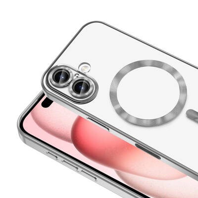 Apple iPhone 16 Plus Magsafe Wireless Charging Feature Case Camera Protected Zore Demre Cover - 30