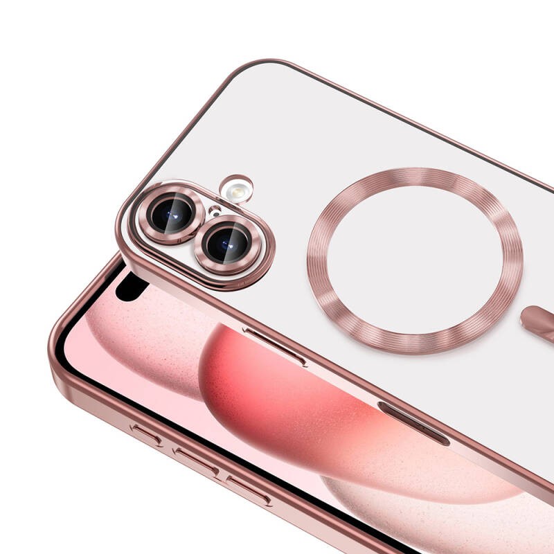 Apple iPhone 16 Plus Magsafe Wireless Charging Feature Case Camera Protected Zore Demre Cover - 28