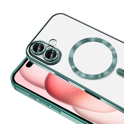Apple iPhone 16 Plus Magsafe Wireless Charging Feature Case Camera Protected Zore Demre Cover - 29