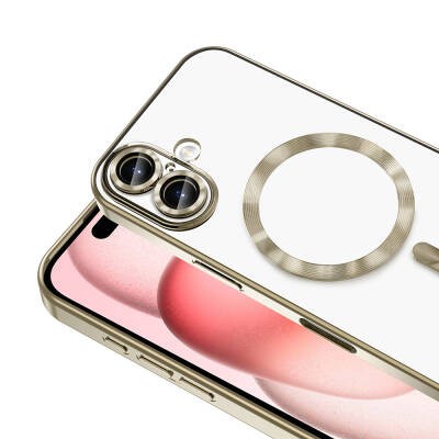 Apple iPhone 16 Plus Magsafe Wireless Charging Feature Case Camera Protected Zore Demre Cover - 32