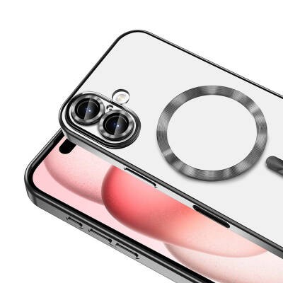 Apple iPhone 16 Plus Magsafe Wireless Charging Feature Case Camera Protected Zore Demre Cover - 27
