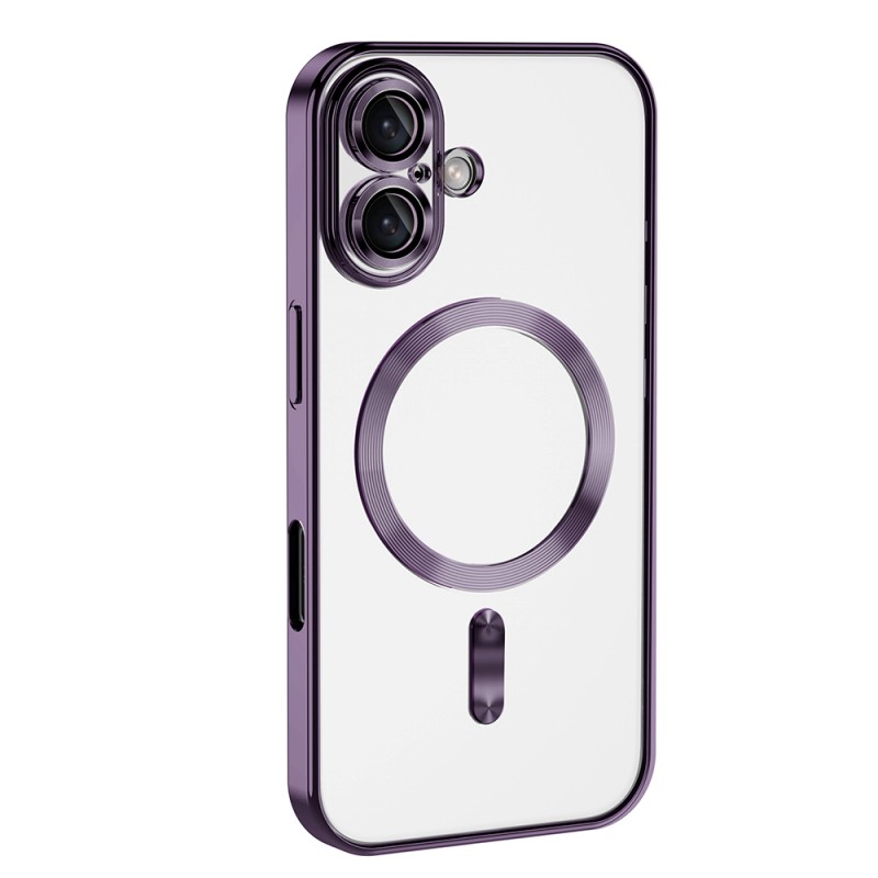 Apple iPhone 16 Plus Magsafe Wireless Charging Feature Case Camera Protected Zore Demre Cover - 22
