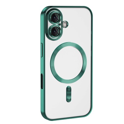 Apple iPhone 16 Plus Magsafe Wireless Charging Feature Case Camera Protected Zore Demre Cover - 23