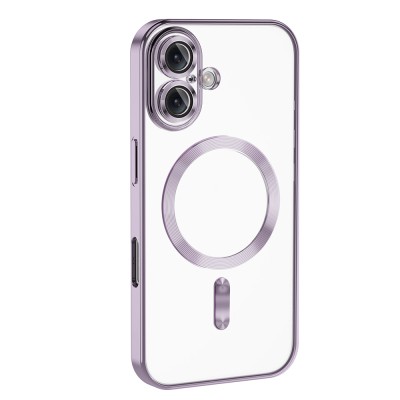 Apple iPhone 16 Plus Magsafe Wireless Charging Feature Case Camera Protected Zore Demre Cover - 24