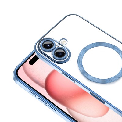 Apple iPhone 16 Plus Magsafe Wireless Charging Feature Case Camera Protected Zore Demre Cover - 37