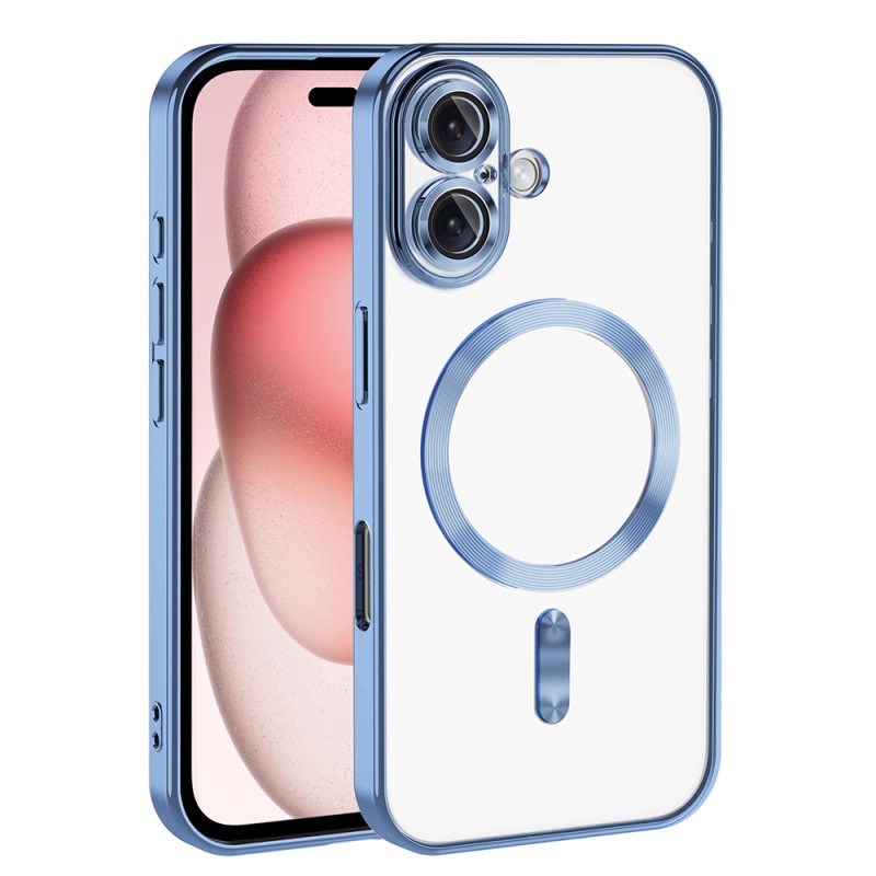 Apple iPhone 16 Plus Magsafe Wireless Charging Feature Case Camera Protected Zore Demre Cover - 11