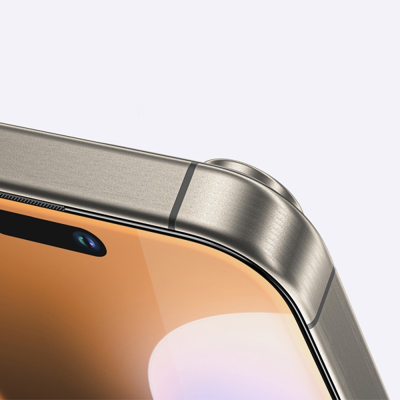 Apple iPhone 16 Pro Amazingthing Titan Max Parmak İzi Bırakmayan Temperli Cam Ekran Koruyucu - 7