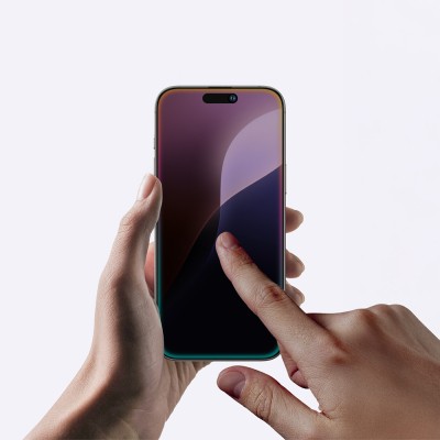 Apple iPhone 16 Pro Amazingthing Titan Privacy Parmak İzi Bırakmayan Temperli Cam Ekran Koruyucu - 9