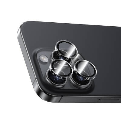 Apple iPhone 16 Pro Benks AR Glass Warrior Transparan Premium Cam Kamera Lens Koruyucu - Benks