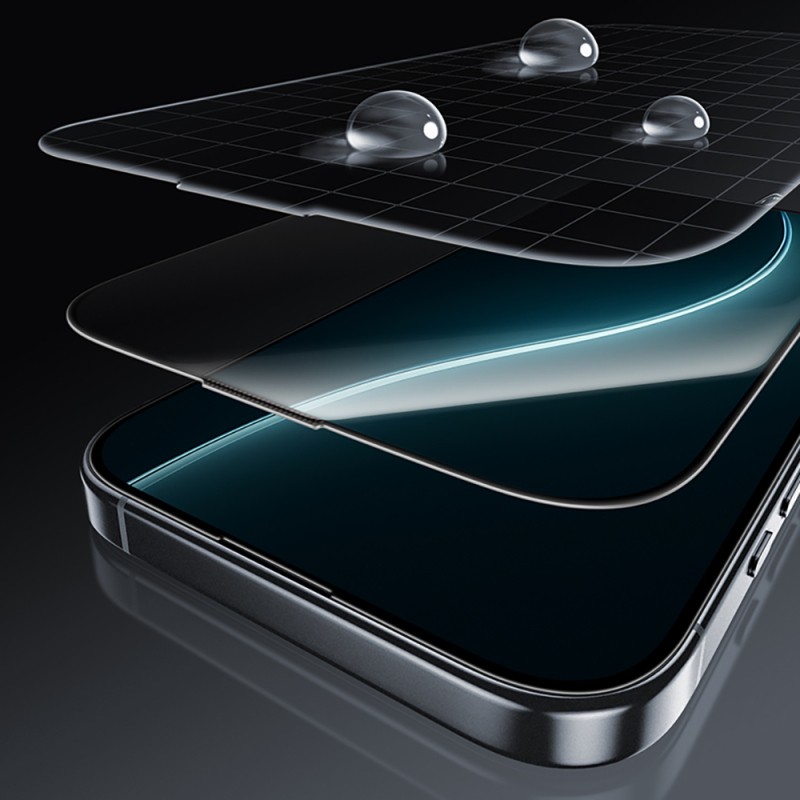 Apple iPhone 16 Pro Benks Glass Warrior HD 0.3mm Ultra İnce 0.9mm Kenarları Güçlendirilmiş Cam Ekran Koruyucu + Kolay Uygulama Aparatlı - 8
