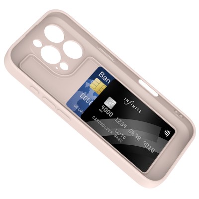 Apple iPhone 16 Pro Case Camera Protection Card Holder Zore Vitra Cover - 9