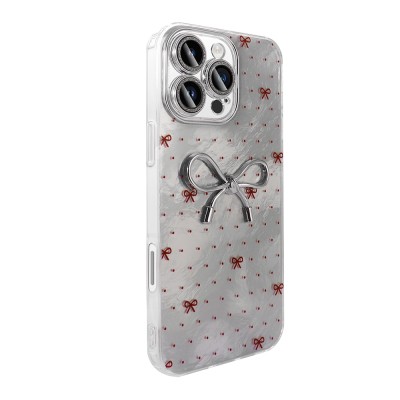Apple iPhone 16 Pro Case Camera Protection Figured Zore Ponti Silicone Cover - 12