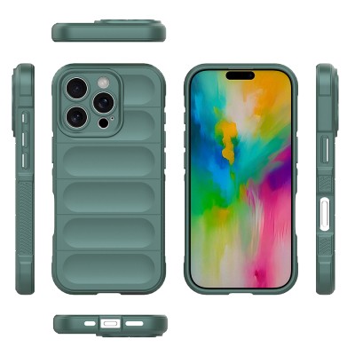 Apple iPhone 16 Pro Case Flexible TPU Hollow Back Surface Design Zore Ethnic Silicone Cover - 6