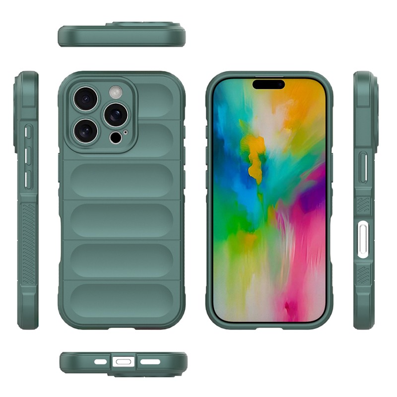 Apple iPhone 16 Pro Case Flexible TPU Hollow Back Surface Design Zore Ethnic Silicone Cover - 6