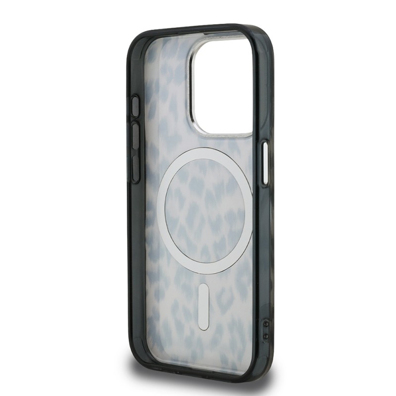Apple iPhone 16 Pro Case Karl Lagerfeld Original Licensed IML Leopard Print Cover - 8