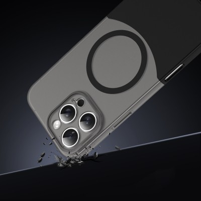 Apple iPhone 16 Pro Case M-Safe Charging Feature Magnetic Zore Double Cover - 5
