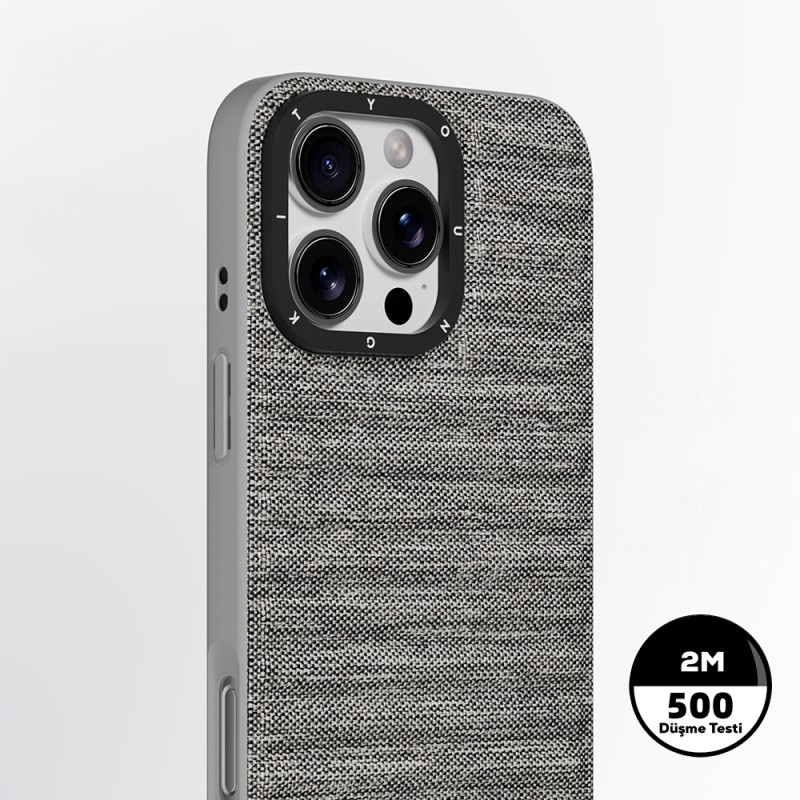 Apple iPhone 16 Pro Case M-safe Charging Feature Youngkit Canvas Series Cover - 7