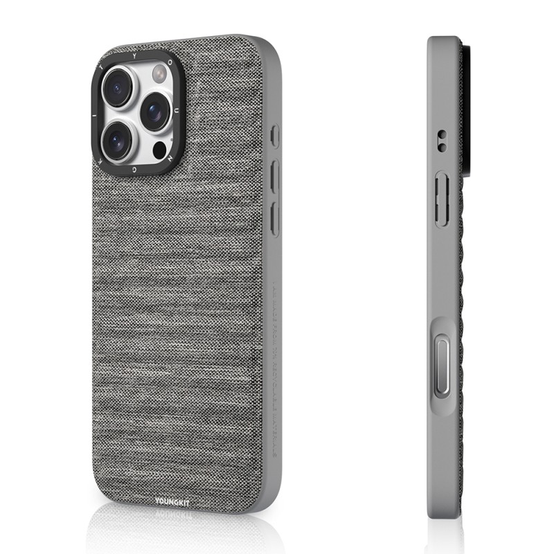 Apple iPhone 16 Pro Case M-safe Charging Feature Youngkit Canvas Series Cover - 12