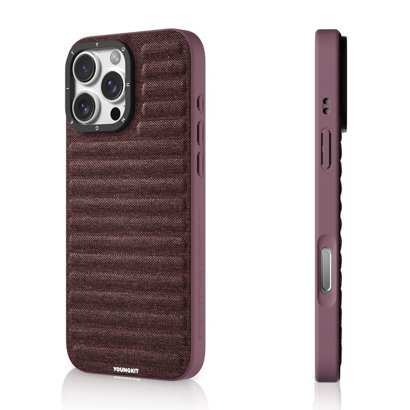 Apple iPhone 16 Pro Case M-safe Charging Feature Youngkit Canvas Series Cover - 13