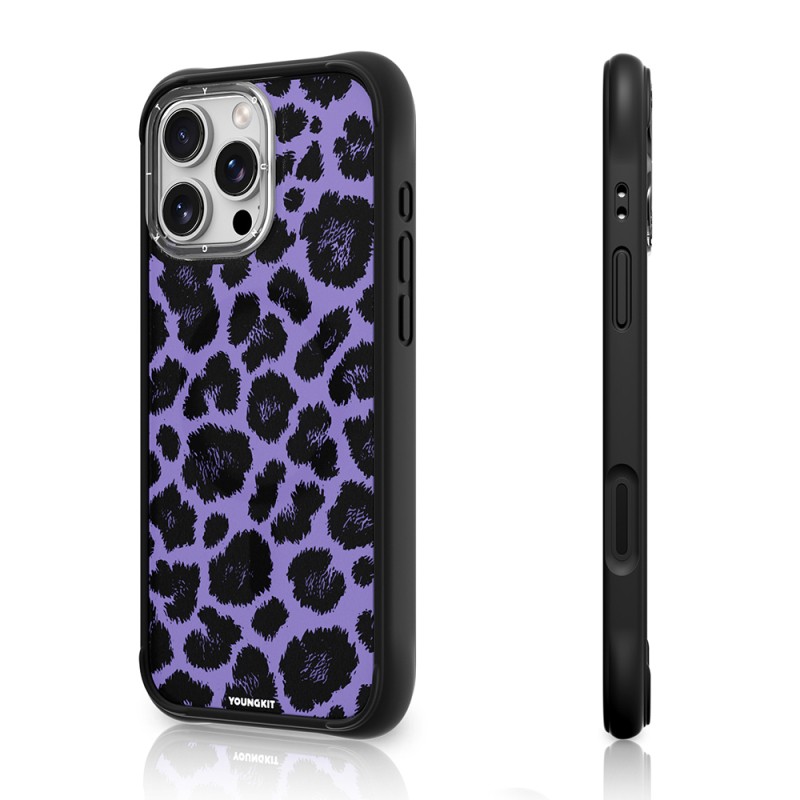 Apple iPhone 16 Pro Case M-safe Charging Feature Youngkit Leopard Series Cover - 8