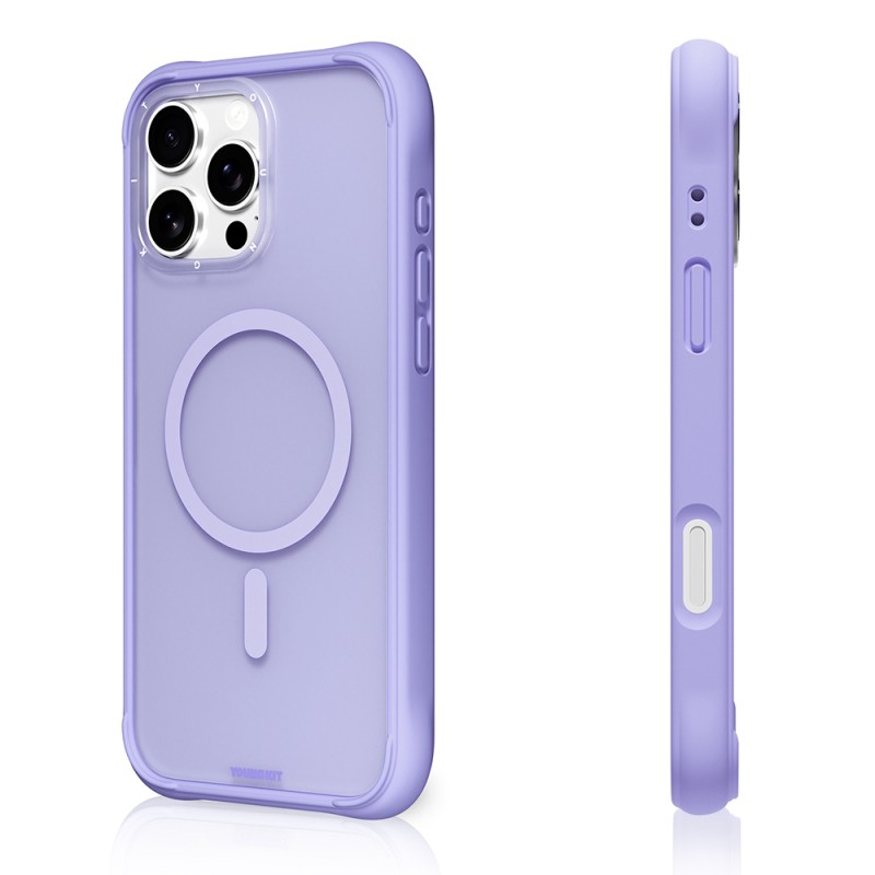 Apple iPhone 16 Pro Case M-safe Charging Feature Youngkit Macaroon Series Cover - 12