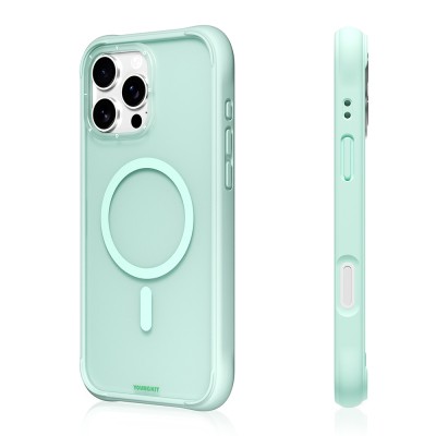 Apple iPhone 16 Pro Case M-safe Charging Feature Youngkit Macaroon Series Cover - 13