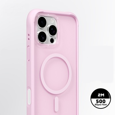 Apple iPhone 16 Pro Case M-safe Charging Feature Youngkit Macaroon Series Cover - 19
