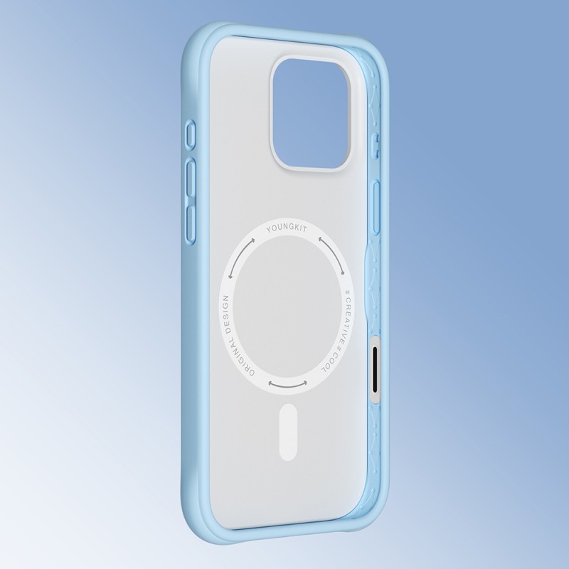 Apple iPhone 16 Pro Case M-safe Charging Feature Youngkit Macaroon Series Cover - 23