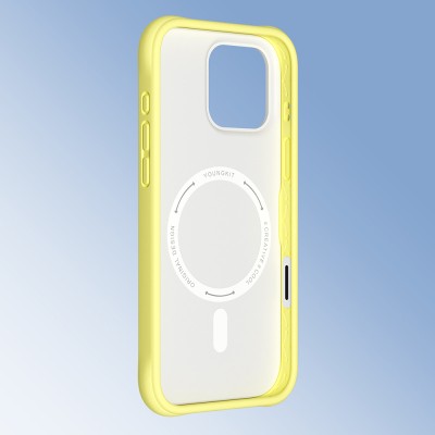 Apple iPhone 16 Pro Case M-safe Charging Feature Youngkit Macaroon Series Cover - 24