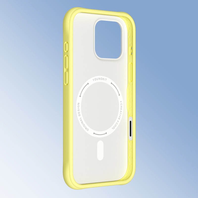 Apple iPhone 16 Pro Case M-safe Charging Feature Youngkit Macaroon Series Cover - 24