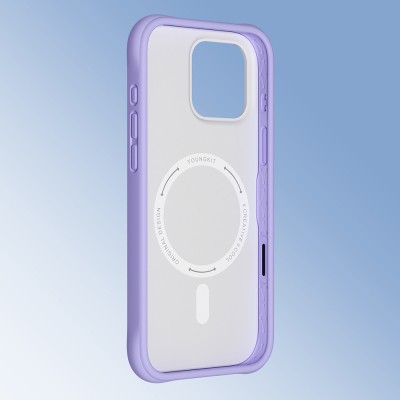 Apple iPhone 16 Pro Case M-safe Charging Feature Youngkit Macaroon Series Cover - 25