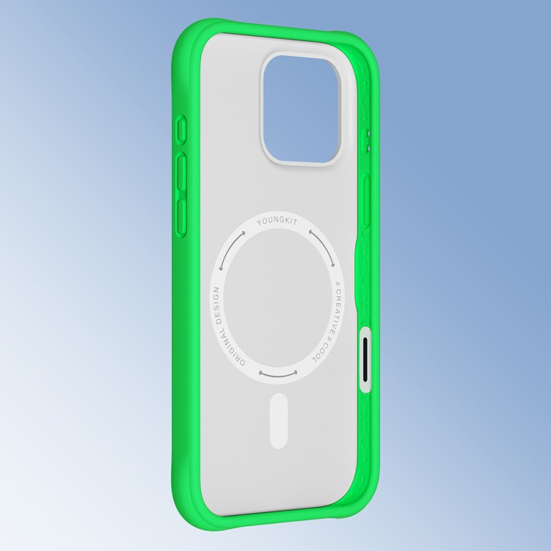 Apple iPhone 16 Pro Case M-safe Charging Feature Youngkit Macaroon Series Cover - 27