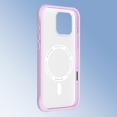Apple iPhone 16 Pro Case M-safe Charging Feature Youngkit Macaroon Series Cover - 29