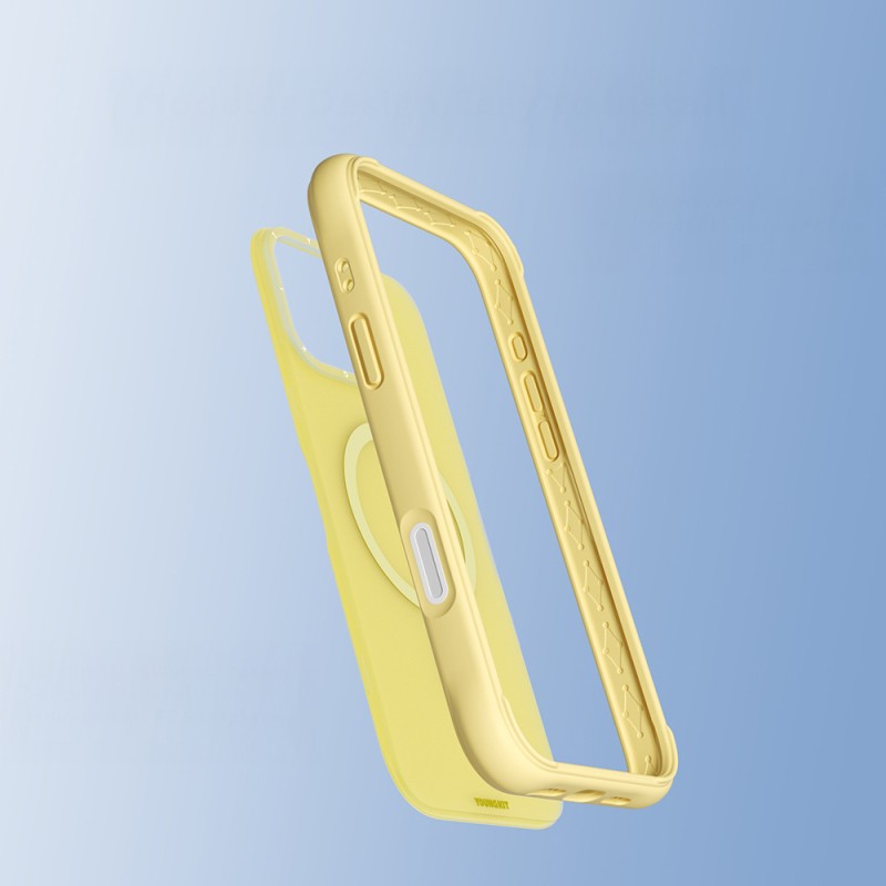 Apple iPhone 16 Pro Case M-safe Charging Feature Youngkit Macaroon Series Cover - 33