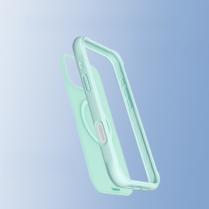 Apple iPhone 16 Pro Case M-safe Charging Feature Youngkit Macaroon Series Cover - 35