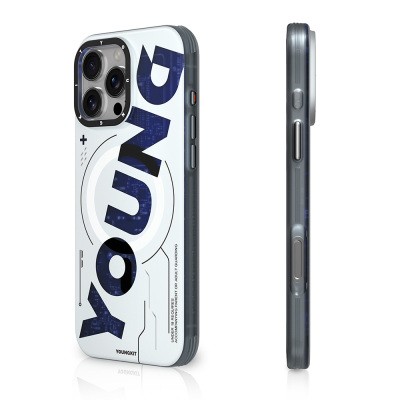 Apple iPhone 16 Pro Case Magsafe Charging Feature Airbag Double Layer Youngkit Future Series Cover - 2