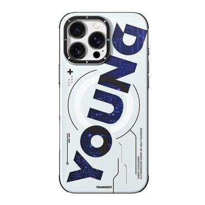 Apple iPhone 16 Pro Case Magsafe Charging Feature Airbag Double Layer Youngkit Future Series Cover - 6