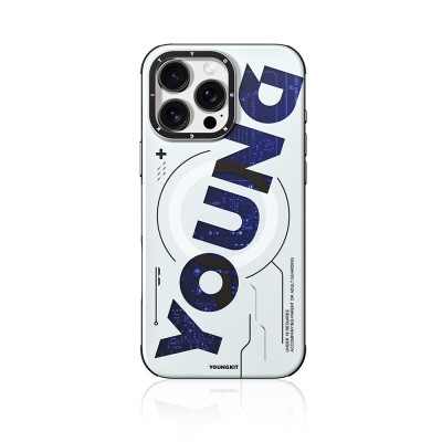 Apple iPhone 16 Pro Case Magsafe Charging Feature Airbag Double Layer Youngkit Future Series Cover - 7