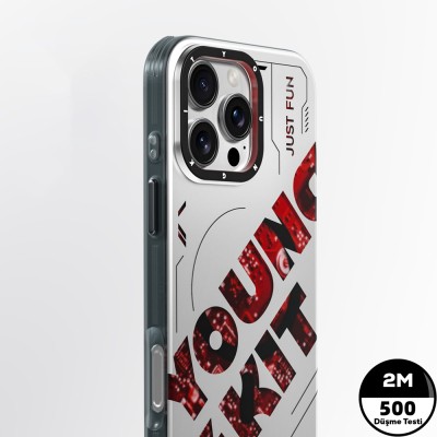 Apple iPhone 16 Pro Case Magsafe Charging Feature Airbag Double Layer Youngkit Future Series Cover - 9