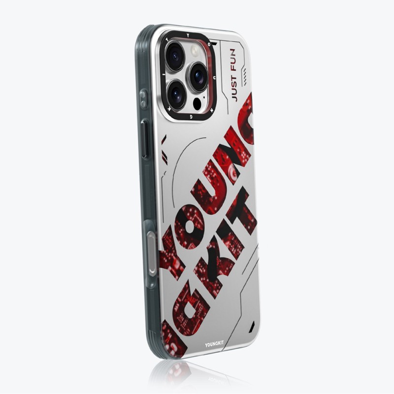 Apple iPhone 16 Pro Case Magsafe Charging Feature Airbag Double Layer Youngkit Future Series Cover - 11