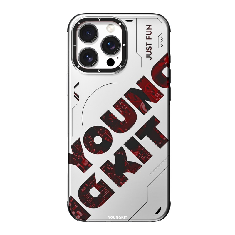 Apple iPhone 16 Pro Case Magsafe Charging Feature Airbag Double Layer Youngkit Future Series Cover - 12