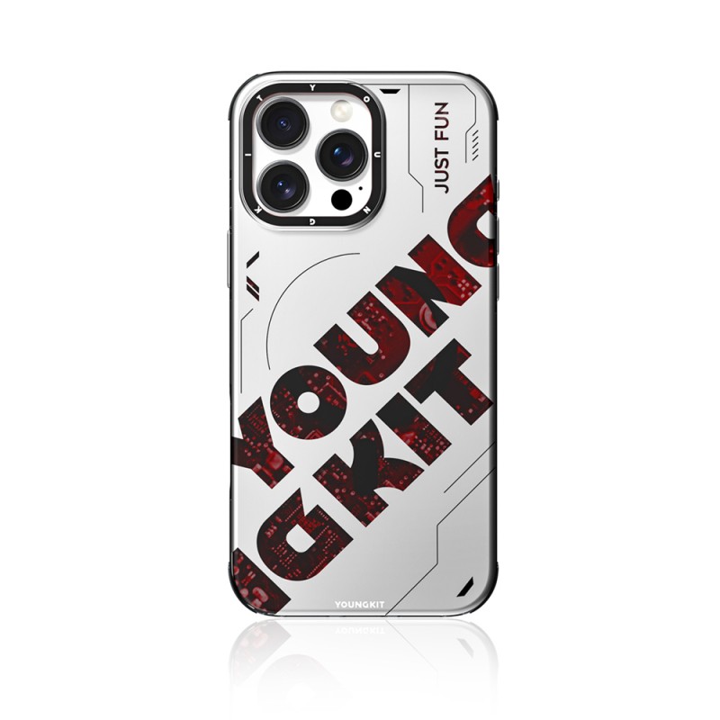 Apple iPhone 16 Pro Case Magsafe Charging Feature Airbag Double Layer Youngkit Future Series Cover - 13