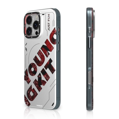 Apple iPhone 16 Pro Case Magsafe Charging Feature Airbag Double Layer Youngkit Future Series Cover - 3